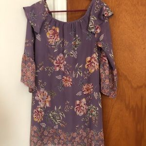 Long sleeve floral dress